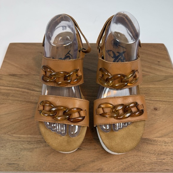 OTBT Shoes - New NWOB Womens OTBT Fair Isles Wedge Leather‎ Sandals Shoes Size 9 M